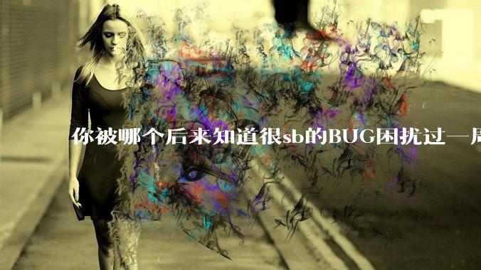 你被哪个后来知道很sb的BUG困扰过一周以上吗？