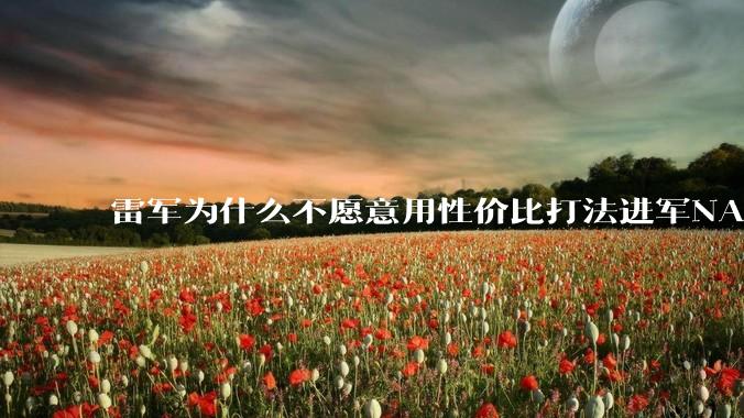 雷军为什么不愿意用性价比打法进军NAS？